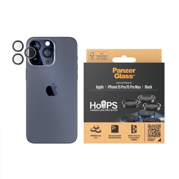 PanzerGlass™ | Hoops - Linsskydd | iPhone 15 Pro / 15 Pro Max
