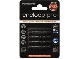Panasonic eneloop pro BK-4HCDE/4BE - Batteri 4 x AAA - (ladbare) - 930 mAh
