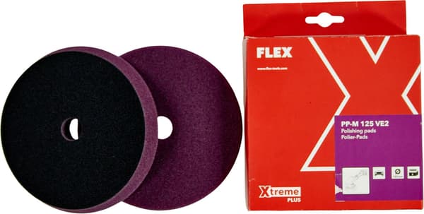 Flex PP-M Medium 1-stegs polerskiva 125 mm - 2-pack