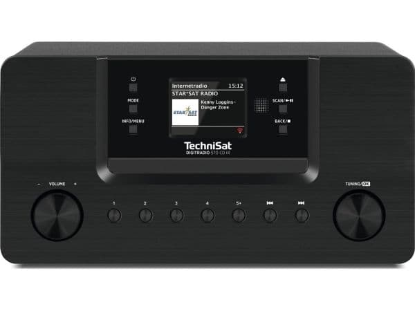 TechniSat DigitRadio 570 CD IR - Lydsystem - 2 x 5 watt - svart