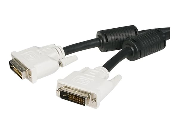 StarTech.com DVIDDMM3M, 3 m, DVI-D, DVI-D, Uros, Uros, Musta, Valkoinen