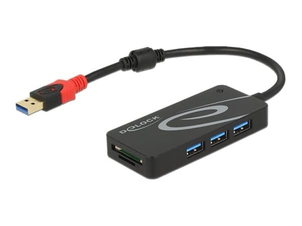 Delock - Hub - 3 x USB 3.1 Gen 1 - stasjonær