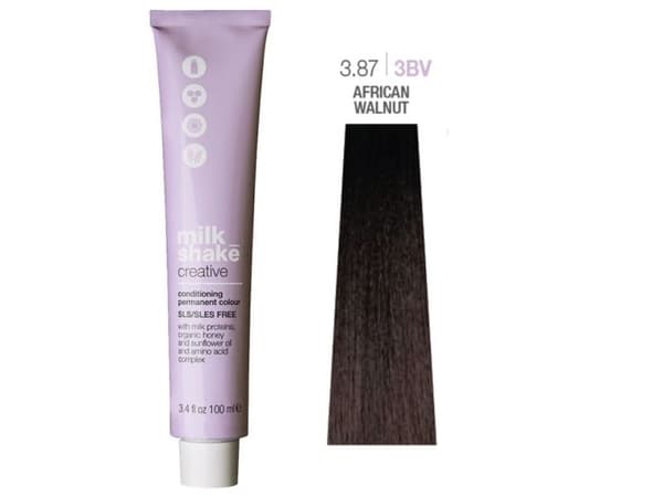 Milk Shake Creative permanent hårfärg 3.87 African Walnut, 100 ml