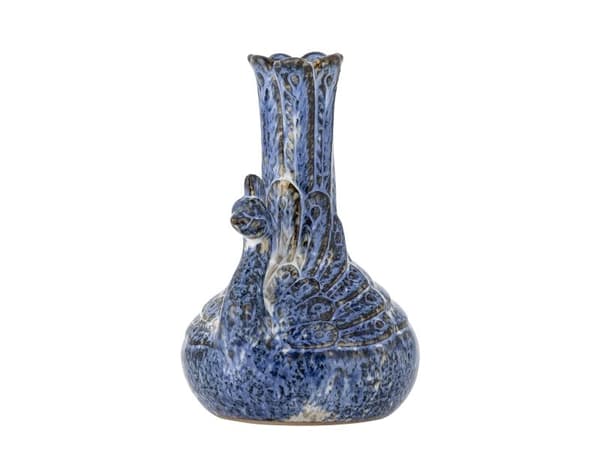 CREATIVE COLLECTION Kali vase blå steingods