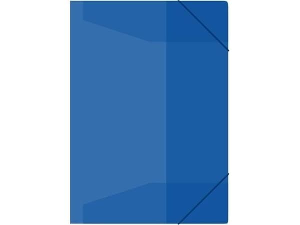 MFP mappe i papir A4 blå med gummi PP 5370341