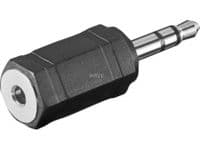 Goobay A 229, 3,5 mm, 2,5 mm, Sort