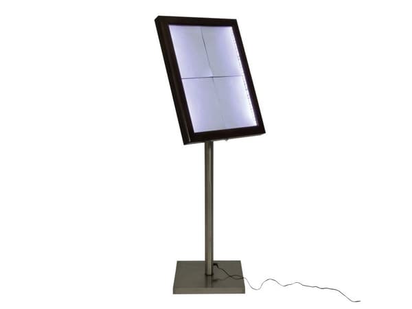 Securit® CLASSIC informationsdisplay i mørkebrun