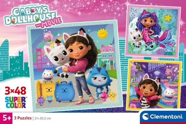 Pussel Gabby's Dollhouse 2026, 3x48 bitar