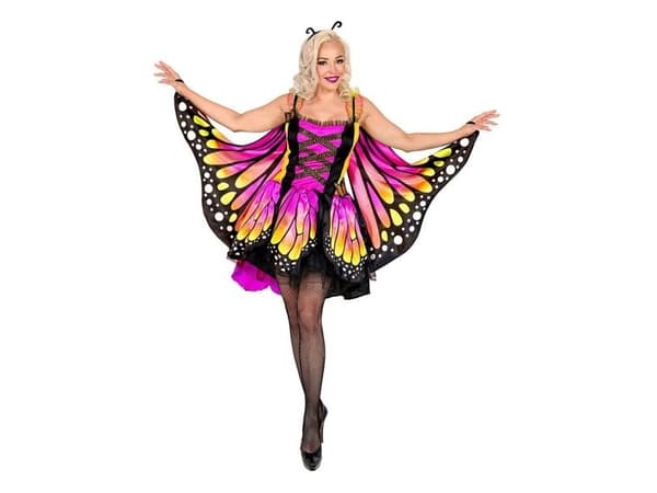 Magenta perhonen mekko