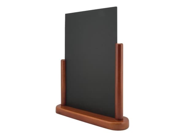 Securit® ELEGANT A4-pöytäkyltti mahonki pyökki puusta
