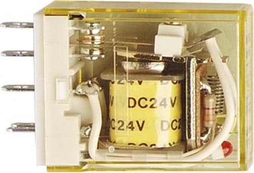 Insticksrelä RH1B 24VDC 10A 1CO m/LED