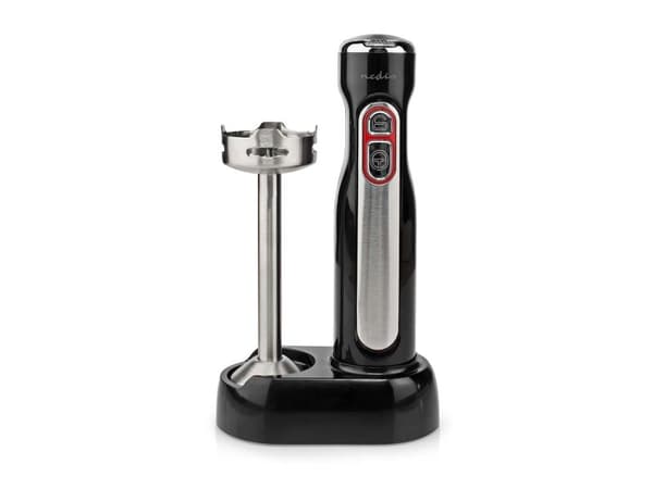 Nedis KAHB600BK, Matlagingsblender, 100 W, Sort, Sølv