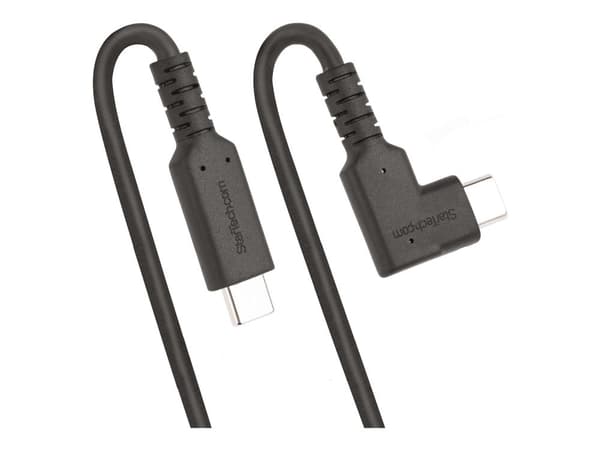 StarTech.com 6ft (2m) Rugged Right Angle USB-C Cable, USB 3.2 Gen 1 (5 Gbps), USB C to C Data Transfer Cable, 4K 60Hz DP Alt Mode, 100W Power Deliv...