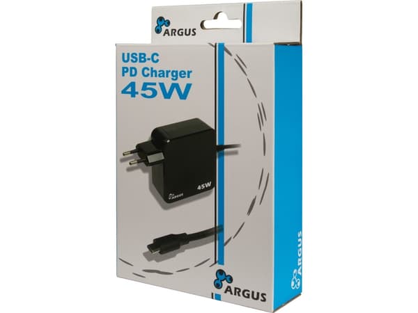 Inter-Tech PD-2045 - Strömadapter - 45 Watt - 3 A - PD 3.0 (USB-C)