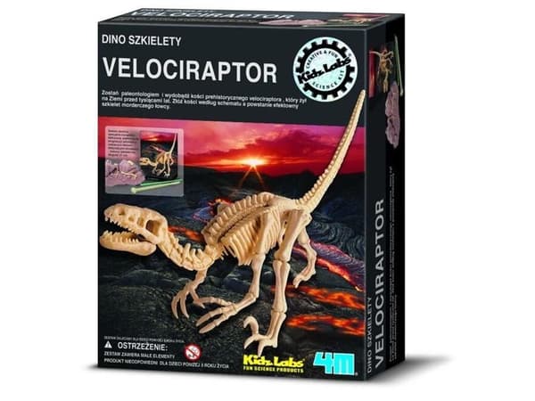 4M gravevitenskapssett - Velociraptor