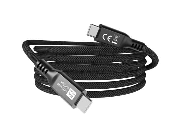 Equip 128441, 1,2 m, USB C, USB C, USB4 Gen 4x2, 80 Gbit/s, musta