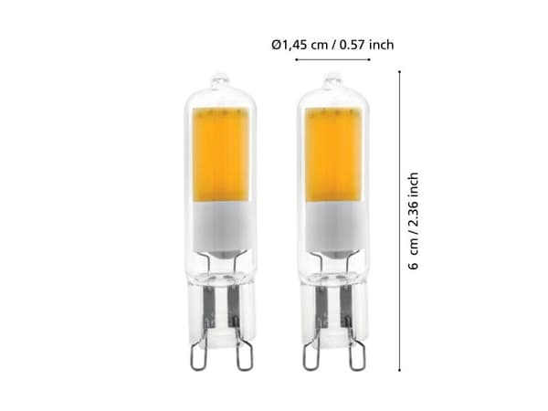 EGLO G9 COB 2W 200LM 4000K 2 STK 2 STK