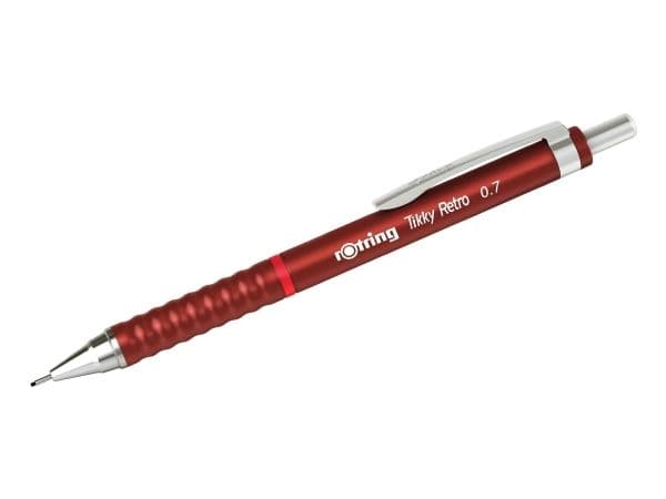 Rotring Tikky Retro, Blå, Plast, Grå, 2B, 0,7 mm, Rund