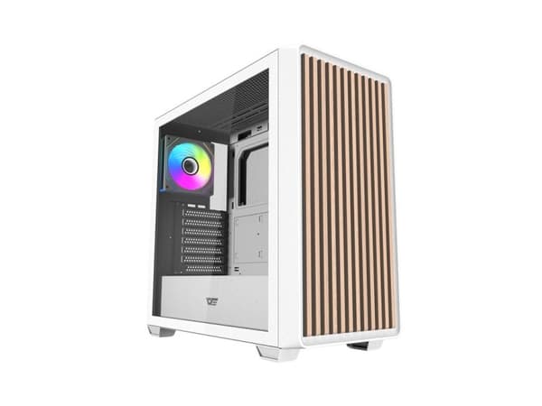 Darkflash DS900WD ATX chassi (vit) + 4 fläktar