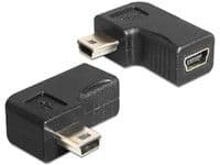 DeLOCK 65448, USB-B mini, USB-B mini, Musta