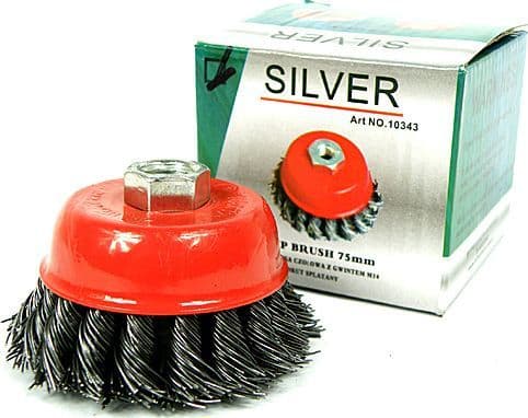 SILVER stål-/nylonbørste 125 DOC/SK/GW