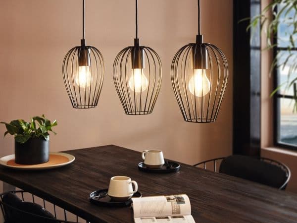 EGLO NEWTOWN langbordbelysning 3L sort