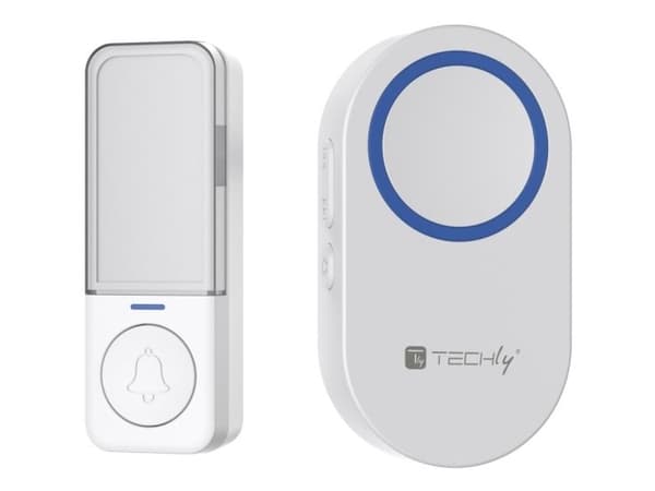 Techly I-BELL-RING05, Vit, IP56, 1 styck, 1 styck, Vägg, Trådlös