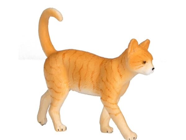 Mojo röd randig katt