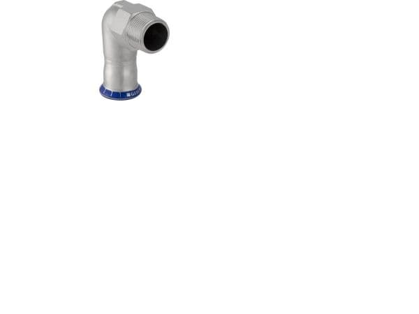 GEBERIT Overgangsbøjning rustfri 35 mm x 5/4 muffe/nippel mapress