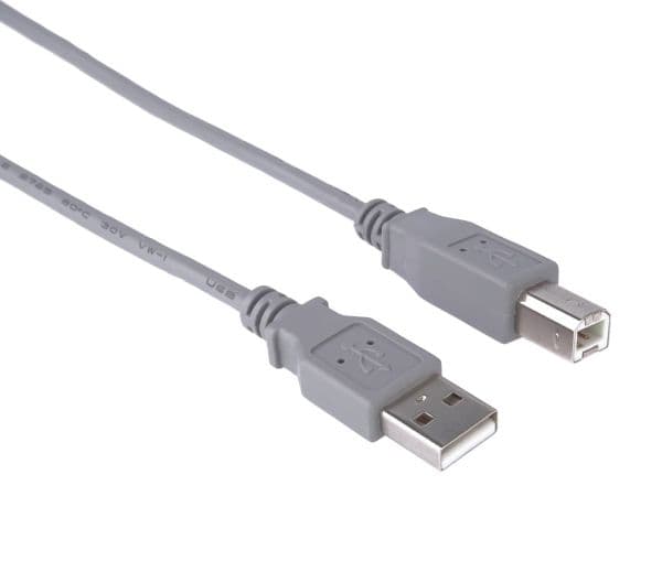 PremiumCord KU2AB1, 1 m, USB A, USB B, USB 2.0, 480 Mbit/s, Grå