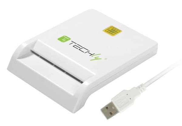 Techly USB 2.0-kortläsare / Smart Card Reader