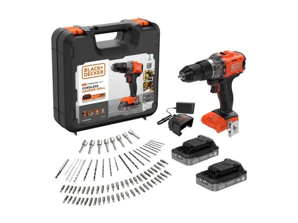 BLACK+DECKER BCD383D2XKA-QW - - 3-hastigheders