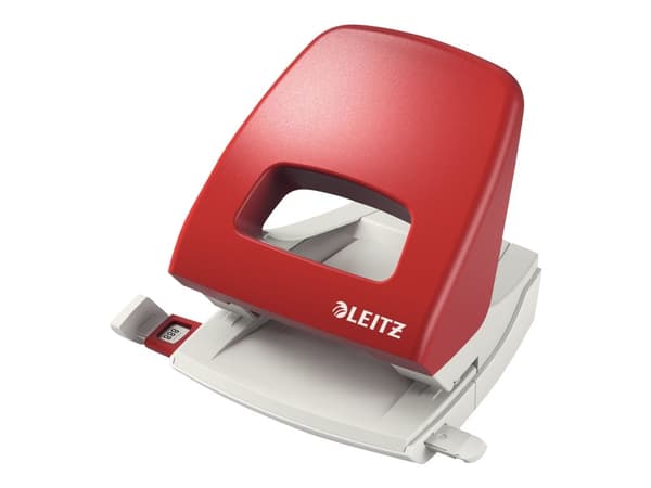 Leitz - Hullstanser - 25 ark / 2.5 mm - plast, metall - rød