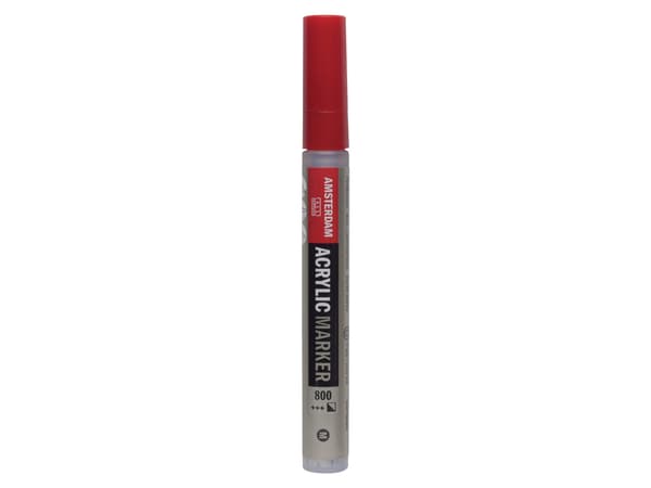 Amsterdam akrylmålarpenna 4 mm silver 800