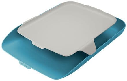 Brevbakke Leitz Cosy blå inkl. organizer - (4 sæt)