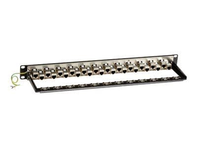 Black Box CAT6a - Patch-panel - CAT 6a - 1U - 19" - 24 portar - TAA-kompatibel