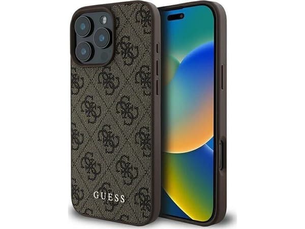 Guess 4G Classic iPhone 16 Pro Max-deksel - brun