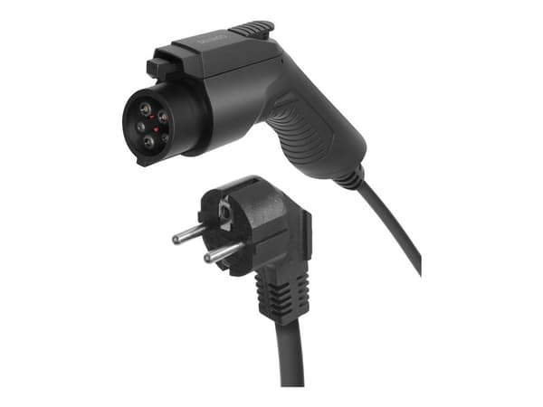 DELTACO e-Charge laddare Schuko till Typ 1 - 6A - 1,5+4 meter