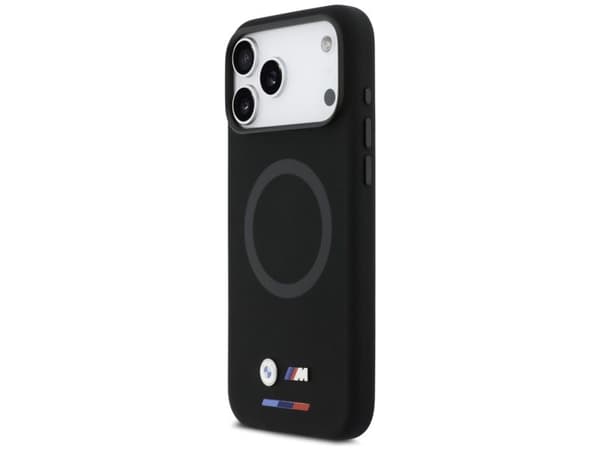BMW M Silicon Logo MagSafe Case for iPhone 17 Pro Max - Black