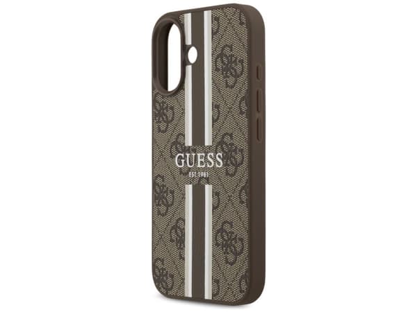 Guess 4G trykte striper MagSafe-etui for iPhone 17 - brun