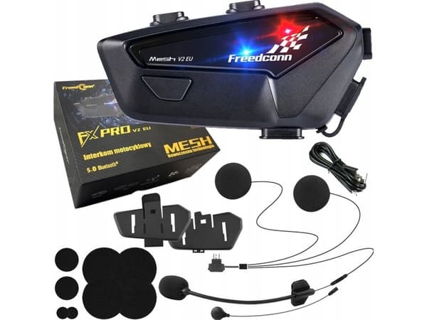 FreenConn FX Pro V2 EU MESH intercom för motorcykel