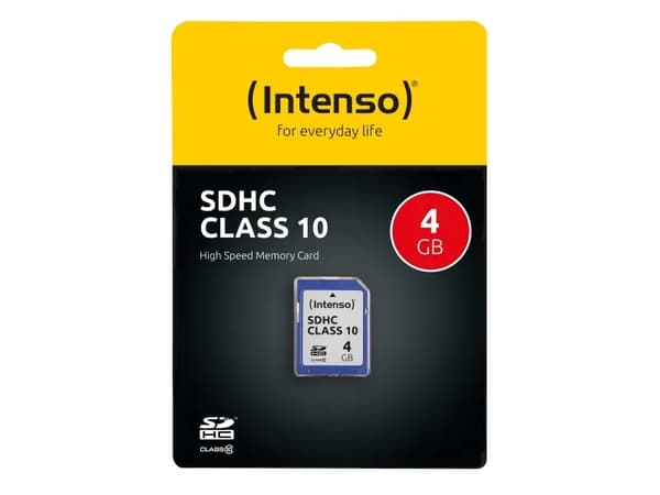 Intenso Class 10 - Flashminnekort - 4 GB - Class 10 - SDHC