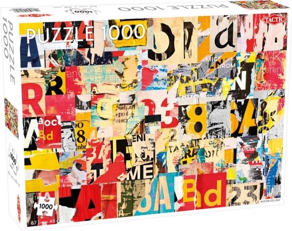 Tactic Poster Collage 1000 pcs, 1000 styck, Konst, 9 År