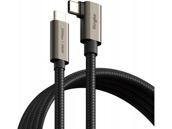 Ringke USB-C - USB-C 2 m USB-kaapeli Musta (RGK11762)