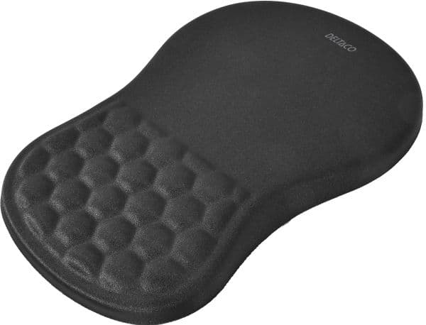 DELTACO MA-0100 - Musematte - ergonomisk - svart