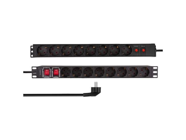 LogiLink 19 PDU 16 x CEE 7/3 socket , with overload protection and switch