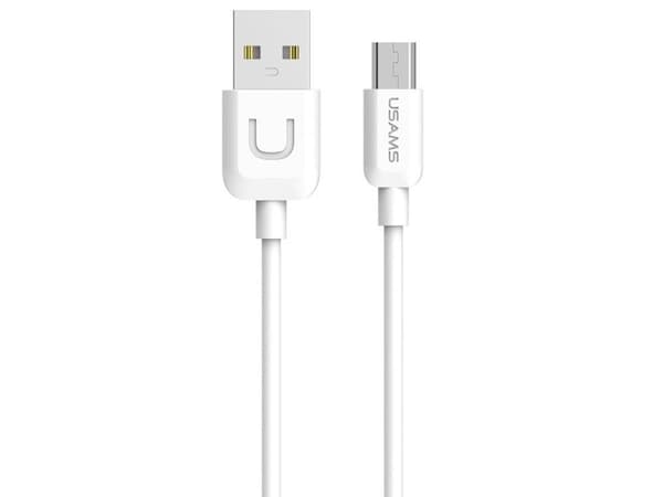 Usams USB cable U-Turn micro USB 2A 1m white US-SJ098 -MICUSBXD02