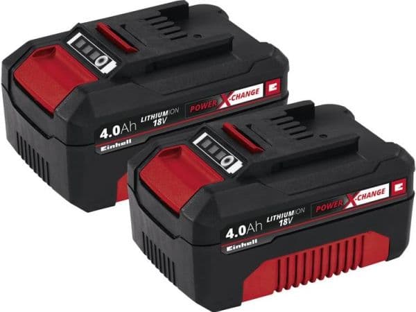 Einhell 4511489, Akku, 4 ah, 18 V, Einhell, Musta, Punainen, 2 kpl