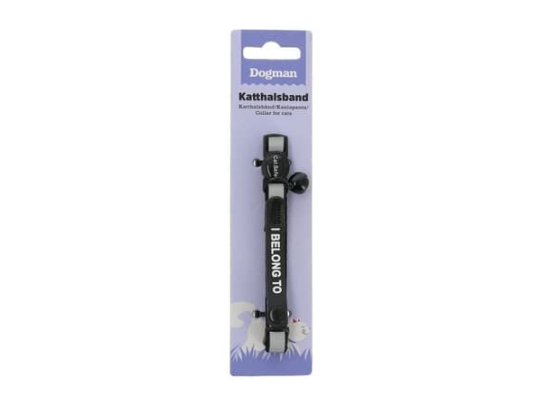 DOGMAN Cat Collar Stripe svart