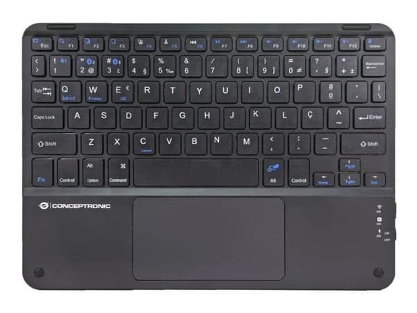 Conceptronic TOBIN01BPT, Tenkeyless (80–87 %), Langaton, Bluetooth, QWERTY, musta